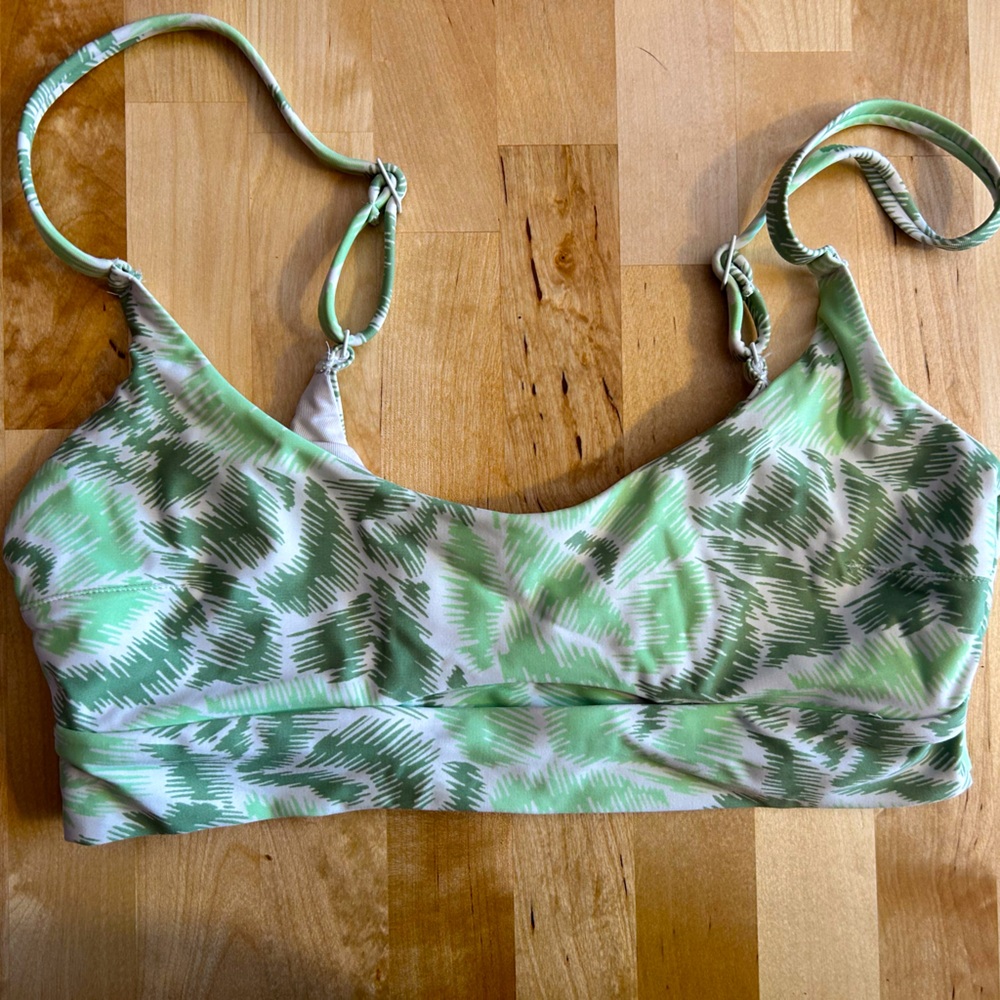 Small tropical theme bikini top